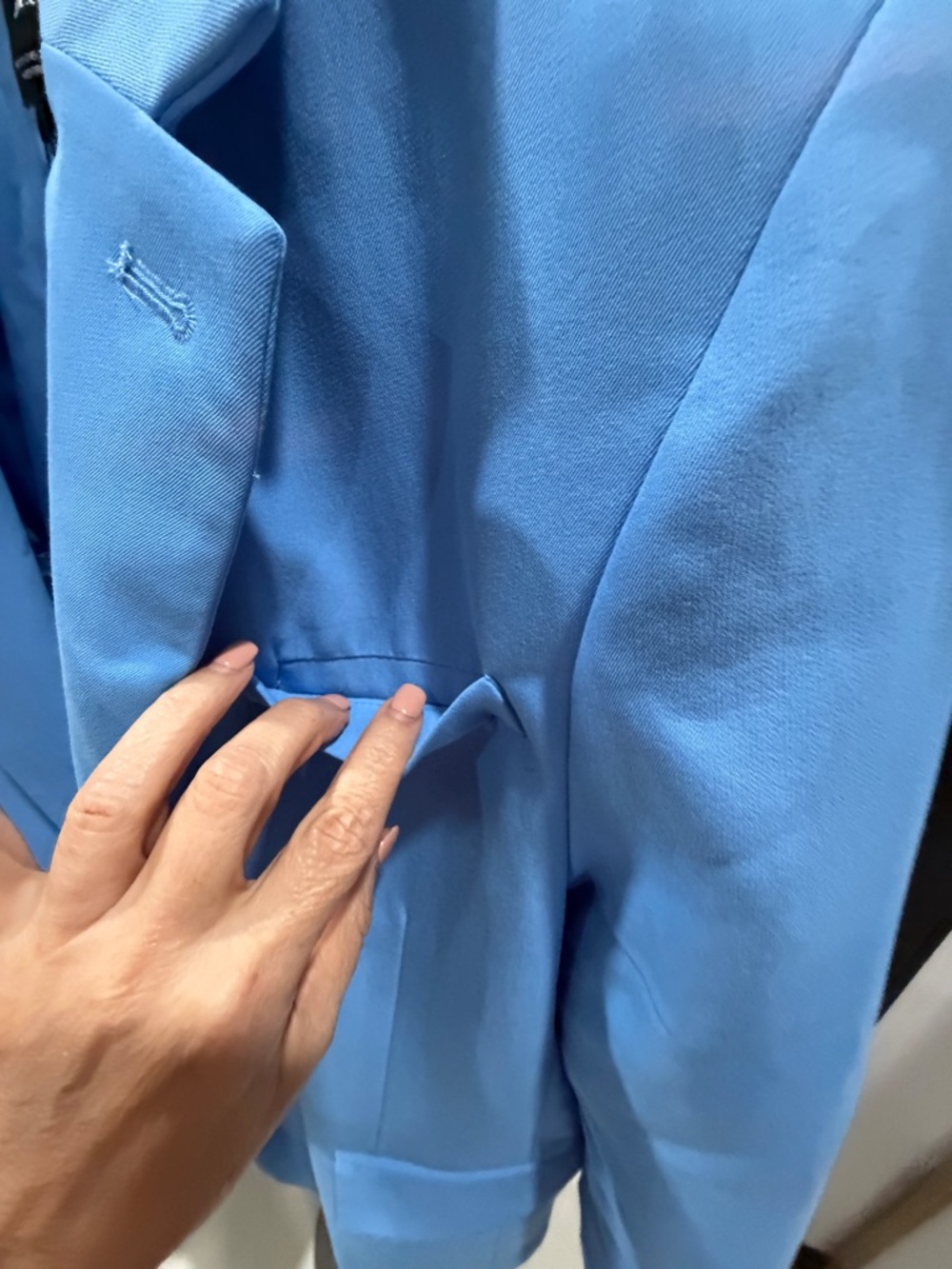 Zara Light Blue Single-Breasted Blazer - Picture 8 of 10